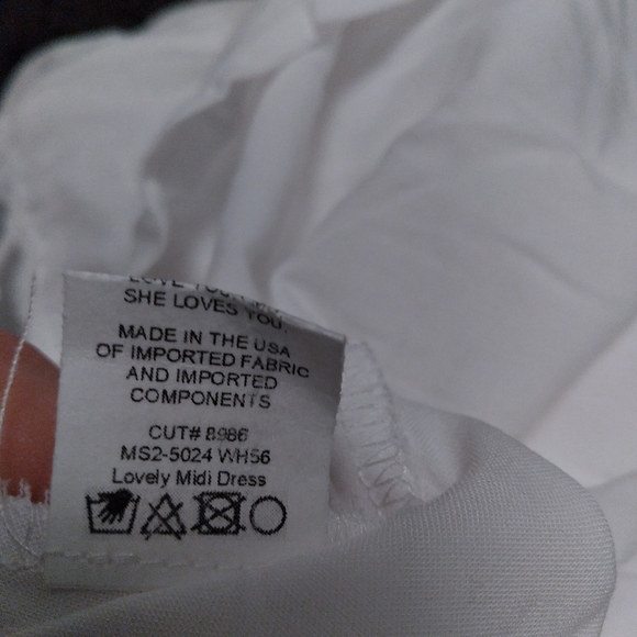 NWT SHOW ME YOUR MUMU Lovely White Linen Blend Tiered Ruffled Midi Dress, XS - Picture 4 of 11